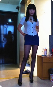 女友家中穿制服